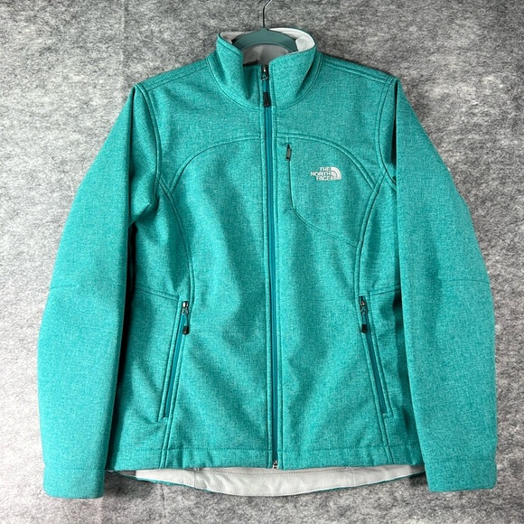 The North Face Apex Bionic Softshell Cold Weather Jacket Women’s M Teal 5 Pocket - Picture 2 of 14